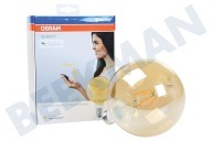 Osram 4058075174504  Smart + Filament Gold Globelamp E27 Regulable adecuado para entre otros E27 5.5 vatios, 600lm 2500K