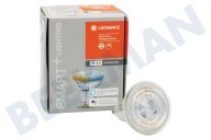 Ledvance 4058075485679  Lámpara reflectora Smart + WIFI Spot GU10 5 Watt, Tunable White adecuado para entre otros GU10, 5 vatios, 2700K-6500K, regulable