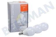 Ledvance 4058075485952  Lámpara de bola Smart + WIFI Classic P40 de 5 vatios, paquete de 3 E14 adecuado para entre otros E14, 5 vatios, 2700K, regulable