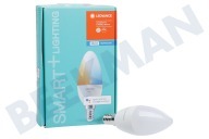 Ledvance 4058075485235  Lámpara de vela clásica Smart + Bluetooth Tunable White 5 Watt, E14 adecuado para entre otros Bluetooth, 5 vatios, 2700K-6500K, E14