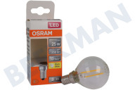 Osram 4058075436602  LED Retrofit Classic P25 E14 2,5 W, transparente adecuado para entre otros 2,5 vatios, 2700 K, 250 lm