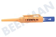 Lyra 200240159  3046115394 Bolígrafo Lyra Ink Marking Azul 35mm adecuado para entre otros Taladrar agujeros, etc.