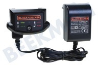 Black & Decker 9059028706 90590287-06 cargador de batería adecuado para entre otros ASD184, GTC1845L20, ST1823