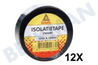 Bissel 760  Cinta aislante adecuado para entre otros 10mx19mm adhesivo La cinta de aislamiento Negro adecuado para entre otros 10mx19mm adhesivo