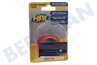 HPX  ZC10 Ultra Montar cinta de 19 mm x 1,5m Doble adecuado para entre otros Cinta de fijación, 19 mm x 1,5 metros
