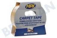 HPX  CT5005 Alfombra cinta de doble cara de 50 mm x 5m adecuado para entre otros La fijación de la cinta de 50 mm x 5 metros