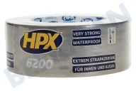HPX CS5025  6200 Armadura de reparación de plata de la cinta de 48 mm x 25 m adecuado para entre otros Duct Tape, 48mm x 25m