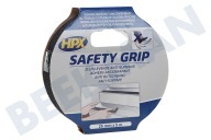 HPX  SB2505 Grip seguridad 25mm Negro x 5m adecuado para entre otros Cinta de seguridad, 25mm x 5m