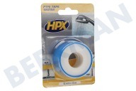 HPX  WT0012 PTFE cinta de sellado del agua blanca 12mm x 12m adecuado para entre otros Cinta eléctrica, 12mm x 12m