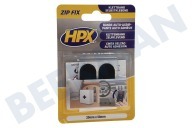 HPX  ZF1000 Almohadillas de Velcro Fix Zip 20mm x 50mm adecuado para entre otros Fix Zip, 20mm x 50mm