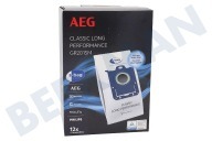 AEG 9001688242 Aspiradora GR201SM S-Bag Classic Long Performance Dust bag adecuado para entre otros Airmax, Oxygen +, Jetmaxx