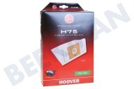 Hoover 35601663 Aspiradora H75 EPA puro adecuado para entre otros Un Cubo Silencio, de potencia óptima, Espacio trueno