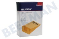 Nilfisk 82367805 Aspiradora Bolsa aspirador adecuado para entre otros Familia / Empresas CDF2040 5,0 litros adecuado para entre otros Familia / Empresas CDF2040