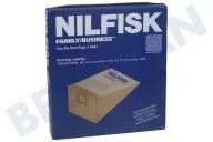 Nilfisk 82222900  Bolsa aspirador adecuado para entre otros Familia / Empresas CDB3050 14,0LTR CDB3020 GD2000 adecuado para entre otros Familia / Empresas CDB3050