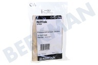 Nilfisk 107413077 Aspiradora Bolsa aspirador adecuado para entre otros VP600 Papel 10 piezas adecuado para entre otros VP600
