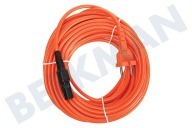Nilfisk 107402901 Cable adecuado para entre otros VC300, VP300, VP600, GM80 Aspiradora Cable desmontable, 15 metros. adecuado para entre otros VC300, VP300, VP600, GM80