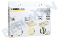 Karcher 28631710  2.863-171.0 Microfibra Doekenset Baño adecuado para entre otros Para todos los limpiadores de vapor de Kärcher (excepto SC952)