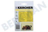 Karcher 28843120 Limpiador de vapor 2.884-312.0 Juego de juntas tóricas de repuesto adecuado para entre otros SC2, SC5