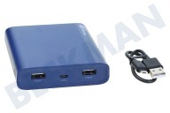 GP 130B10ABLUE  B10A GP B-Series Power Bank 10000mAh Deep Blue adecuado para entre otros 10000mAh, Micro USB