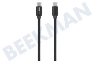 Musthavz  MHCABMSCUSBCBLK Musthavz Cable USB-C Magnetic Wire Stylecolor, negro adecuado para entre otros USB tipo C + tipo C