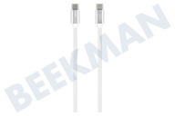 Musthavz  MHCABMSCUSBCWHT Musthavz Cable USB-C Magnetic Wire Stylecolor, blanco adecuado para entre otros USB tipo C + tipo C