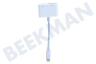 Spez SM2812  Cable adaptador Lightning macho a HDMI hembra adecuado para entre otros Rayo de manzana
