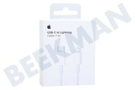 Apple  MQGJ2ZM/A Apple USB-C a Lightning adecuado para entre otros Conector Lightning de 8 pines de Apple