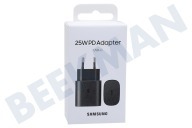 Samsung SAM-10331-PK  EP-TA800NBEGEU Adaptador de viaje Samsung USB-C, negro adecuado para entre otros USB-C
