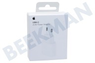 Apple AP-MHJE3 MHJE3ZM/A  Adaptador de corriente USB-C de 20 vatios de Apple adecuado para entre otros iPhone, iPad (2018/19) iPad Air, iPad mini