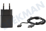 Samsung SAM-10338-PK  EP-T1510XBEGEU Adaptador de corriente Samsung de 15 vatios adecuado para entre otros Negro, entrada USB-C, Android e iOS