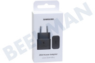 Samsung SAM-10383-PK  EP-T2510NBEGEU Adaptador de pared Samsung USB-C, negro adecuado para entre otros USB-C