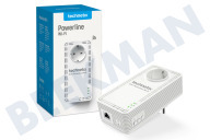 Technetix  11201901 Powerline G.Hn WiFi (Roaming rápido) adecuado para entre otros Incluye cable CAT6 de 1 metro.