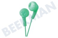 JVC HAF160GE(P) HA-F160-G-E Gumy en los auriculares de oído verde adecuado para entre otros Verde con cable de 1 metro.