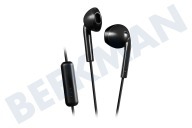 JVC HAF17MBU HA-F17M-BU  Auriculares Smartphone Negro adecuado para entre otros Resistente al sudor IPX2, compatible con iPhone
