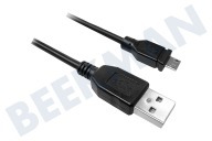 Eminent EW9911 Cable de conexión adecuado para entre otros Longitud 1,0mtr  Cable de conexión USB 2.0 Micro adecuado para entre otros Longitud 1,0mtr
