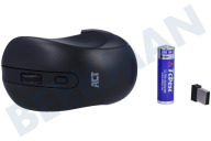 ACT AC5105  Ratón inalámbrico 1600 DPI, clic silencioso adecuado para entre otros 1600 DPI, clic silencioso