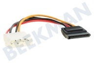 Ewent EW9170  Cable adaptador estéreo adecuado para entre otros 5,25 "dispositivos a SATA Adaptador de corriente SATA cable 0.15 metros adecuado para entre otros 5,25 "dispositivos a SATA