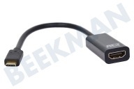 ACT AC7305  Convertidor USB TypeC a HDMI adecuado para entre otros Entrada USB-C macho, Salida HDMI hembra