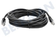 ACT  AC4005 Cable de red de 5 metros adecuado para entre otros Negro, cobre completo, AWG24, chapado en oro, 5 metros