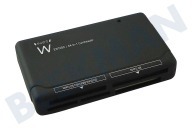 Ewent EW1050  Lector de tarjetas 64 en 1 USB 2.0 adecuado para entre otros 2.0 Negro USB