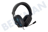 Play PL3321  Auriculares para juegos sobre la oreja con micrófono y LED RGB adecuado para entre otros Enchufe estéreo de 3,5 mm
