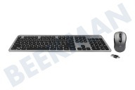 Ewent EW3260 Conjunto de teclado inalámbrico adecuado para entre otros Inalámbrico