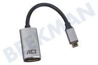 ACT AC7030  Adaptador USB-C a DisplayPort adecuado para entre otros Resolución máxima 4096x2160 (4K)