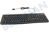 Logitech LOGZK120U 920-002479 Diseño empresarial del teclado K120 adecuado para entre otros Negro, diseño de EE. UU.