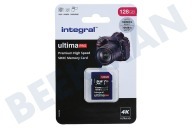 Integral INSDX128G-100/90V30  V30 UltimaPro X2 SDXC Tarjeta de memoria 128 GB adecuado para entre otros Tarjeta V30 SDXC 128GB 100MB / s