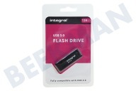Integral INFD128GBBLK3.0  Memory stick adecuado para entre otros USB 3.0 128 GB USB Flash Drive Negro adecuado para entre otros USB 3.0