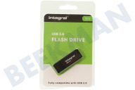 Integral INFD1TBBLK3.0  Memory stick adecuado para entre otros USB 3.0 Unidad flash USB de 1 TB Negra adecuado para entre otros USB 3.0