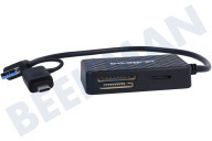 Integral INCRMULTI3.2ACR  Lector de tarjetas USB 3.2 GEN1 USB-A / USB-C SD MSD CF MS adecuado para entre otros MicroSD, SD, Memory Stick, Compact Flash