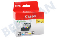 Canon CANBC571P Impresora Canon 0372C006 Canon PGI-570 / CLI-571 Multipack adecuado para entre otros Pixma MG5750, PIXMA MG5751, MG6850 PIXMA