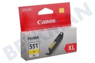 Canon 6446B001  Cartucho de tinta adecuado para entre otros Pixma MX925, MG5450 CLI 551XL Amarillo adecuado para entre otros Pixma MX925, MG5450